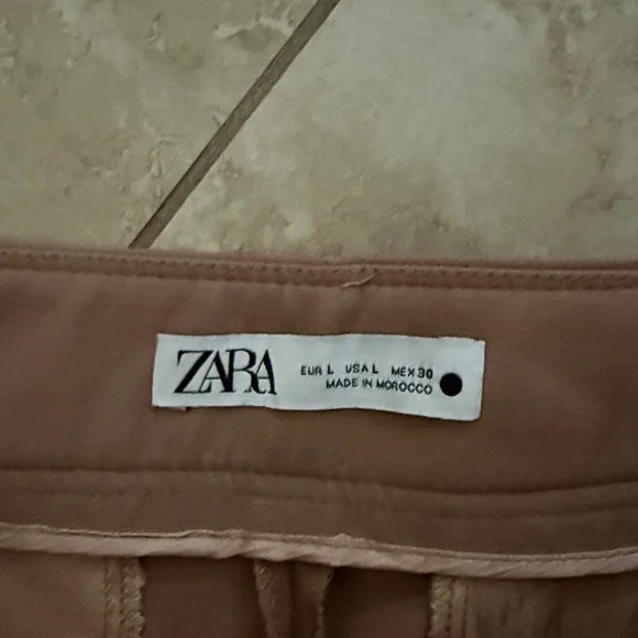 Zara Brown Cropped Pants - Picture 4 of 6